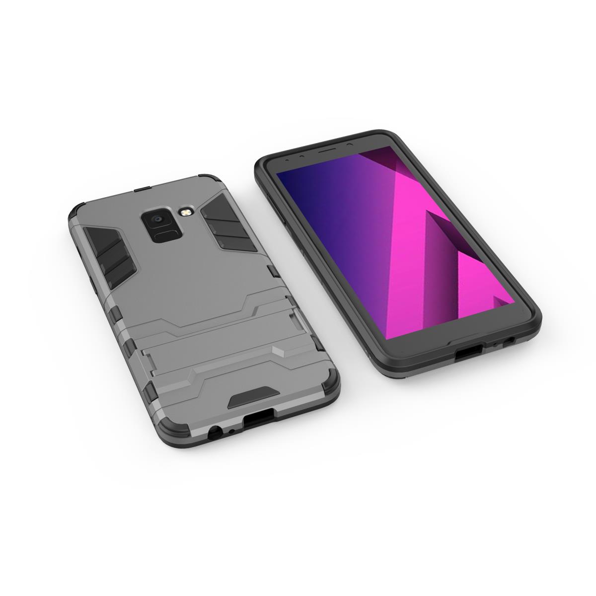 Bakeey-2-in-1-Armor-Kickstand-Hard-PC-Protective-Case-for-Samsung-Galaxy-A8-Plus-2018-1297009